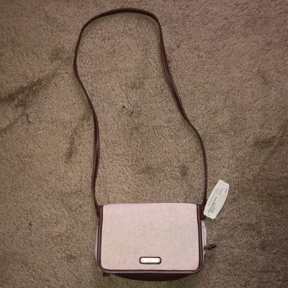 white stag crossbody bag purse